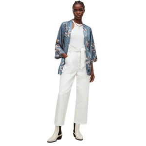 Nwt All Saints Carina Kuroyuri Floral Print Kimono Jacket Size 8